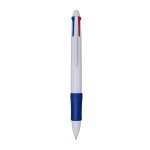 Penna a scatto in plastica 4 refill. Impugnatura gommata