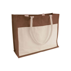 Borsa in juta con interno in PVC