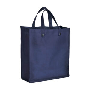 Shopper  ripiegabile con soffietto in TNT 80g/m2 cucito