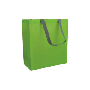 Shopper con soffietto in TNT laminato 100 g/m2 termosaldato