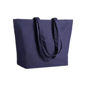 Shopper con soffietto alla base in cotone 280 g-m2