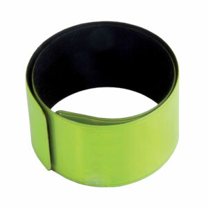 Bracciale di sicurezza "Clic clac" in poliestere catarifrangente e PVC