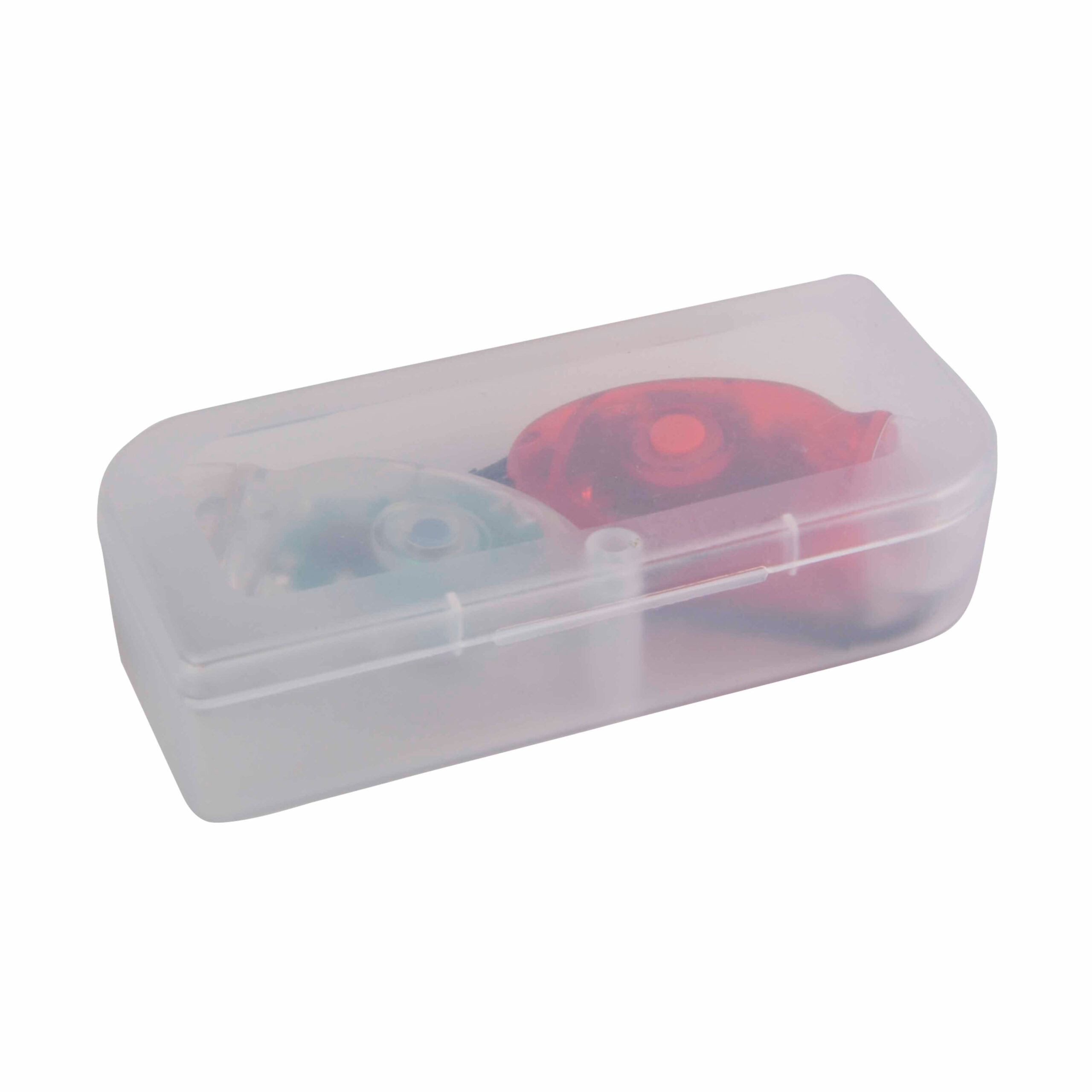 Set luci da bicicletta in plastica a doppio LED, una con luce bianca e una con luce rossa 1 Set luci da bicicletta in plastica a doppio LED