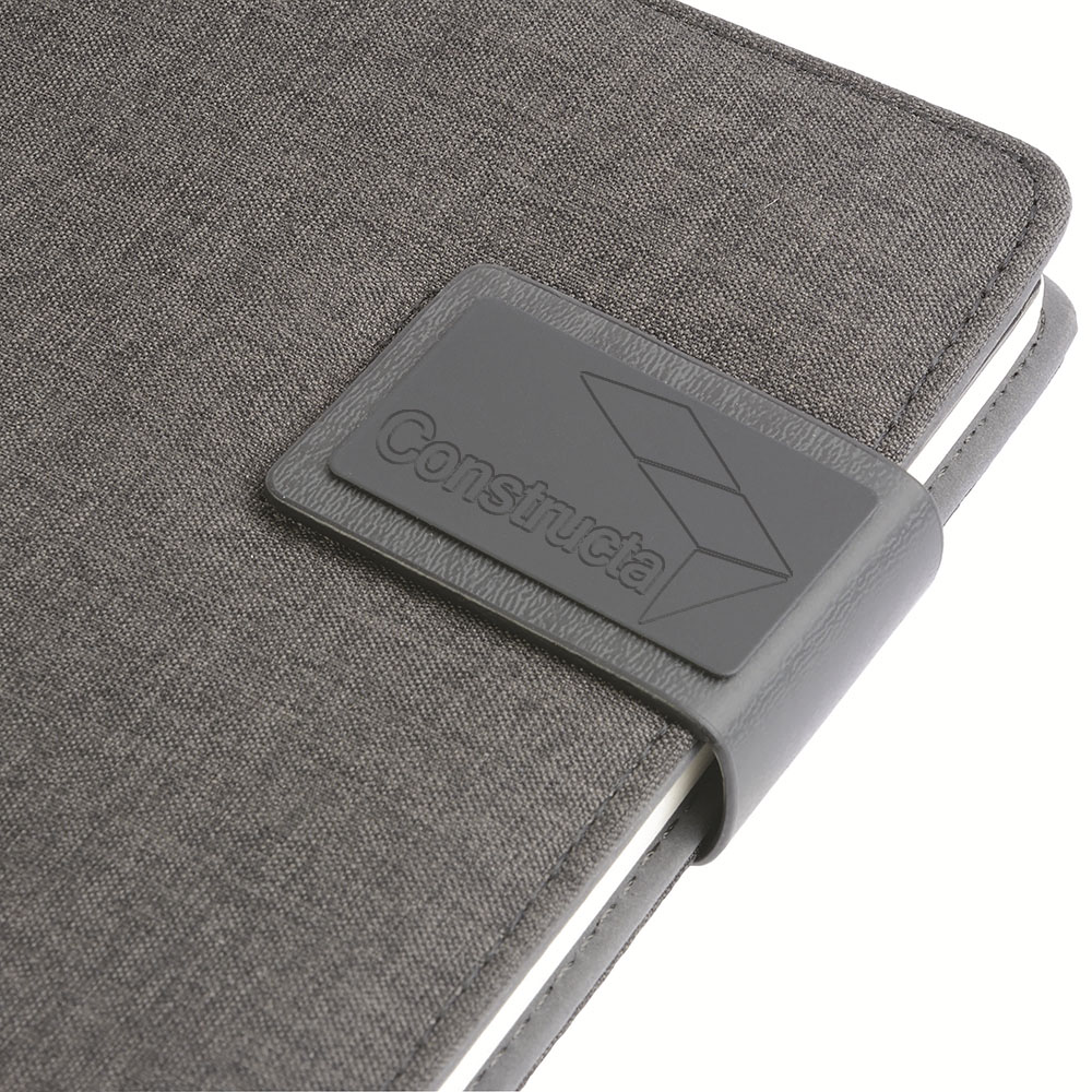 Tech organizer in tessuto mélange con quaderno a righe (A5) 8 Tech organizer in tessuto mélange con quaderno a righe (A5) - immagine 8