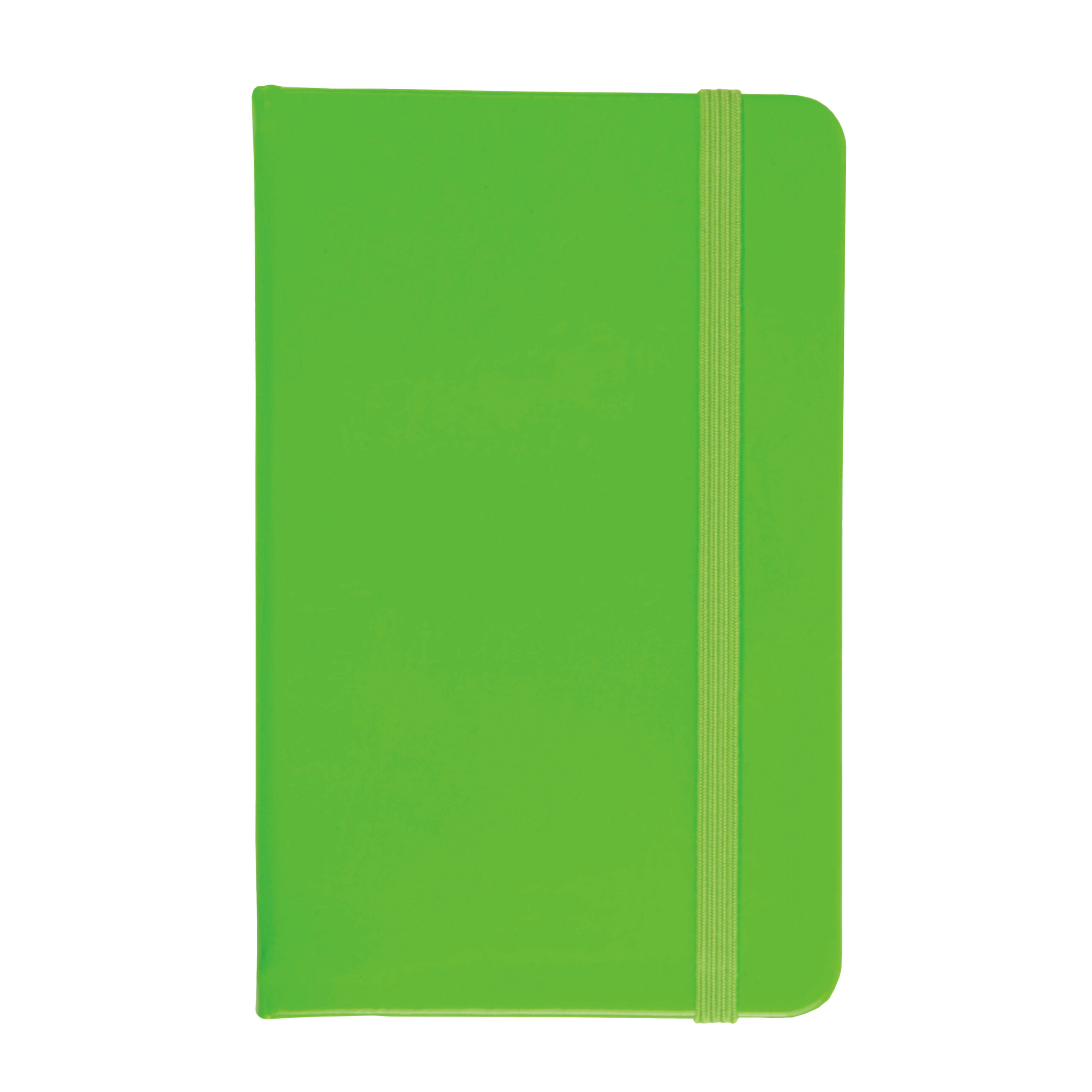 Quaderno in PU in colore fluo con elastico colorato, fogli a righe (80 pag.), segnalibro i 1 Quaderno in PU in colore fluo con elastico colorato