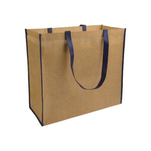 Shopper con soffietto in TNT laminato