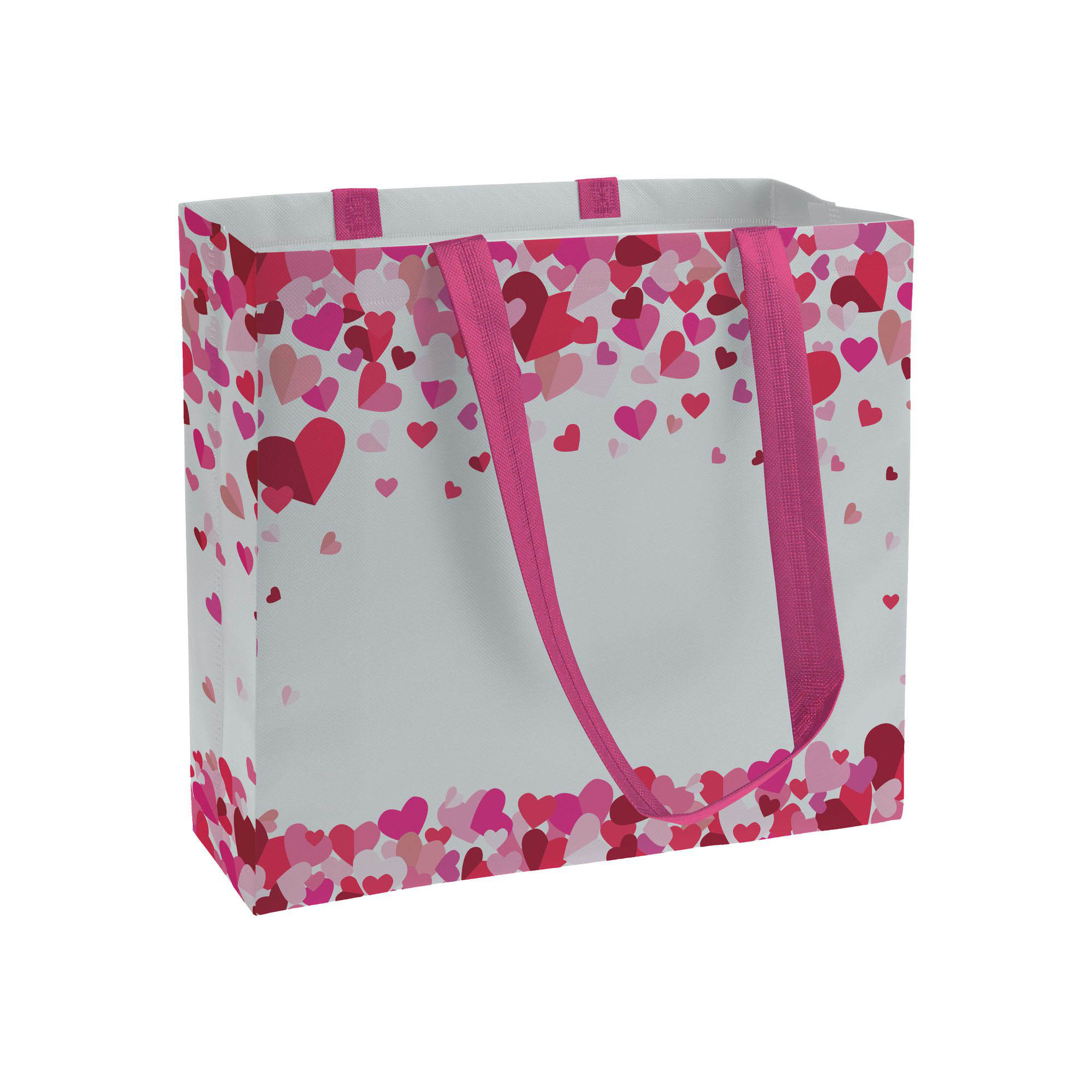 Shopper in TNT laminato con stampa a tema, manici lunghi e soffietto 1 Shopper in TNT laminato con stampa a tema