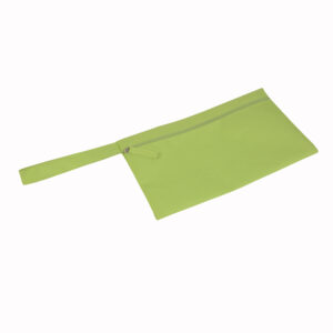 Porta documenti in poliestere con chiusura zip e pratica maniglia