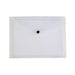 Busta portadocumenti in PP 150 con 1 tasca e chiusura a clip (A5)