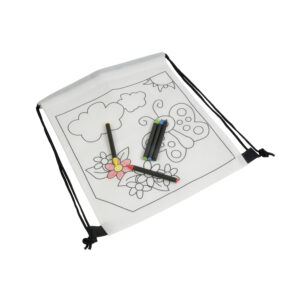 Set di 5 pastelli a cera colorati a sezione cilindrica