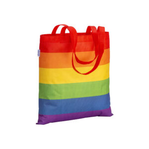 Shopper arcobaleno in R-pet  80g/m2