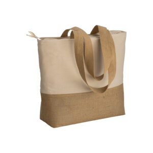 Shopper  in cotone 280 g/m2 con soffietto