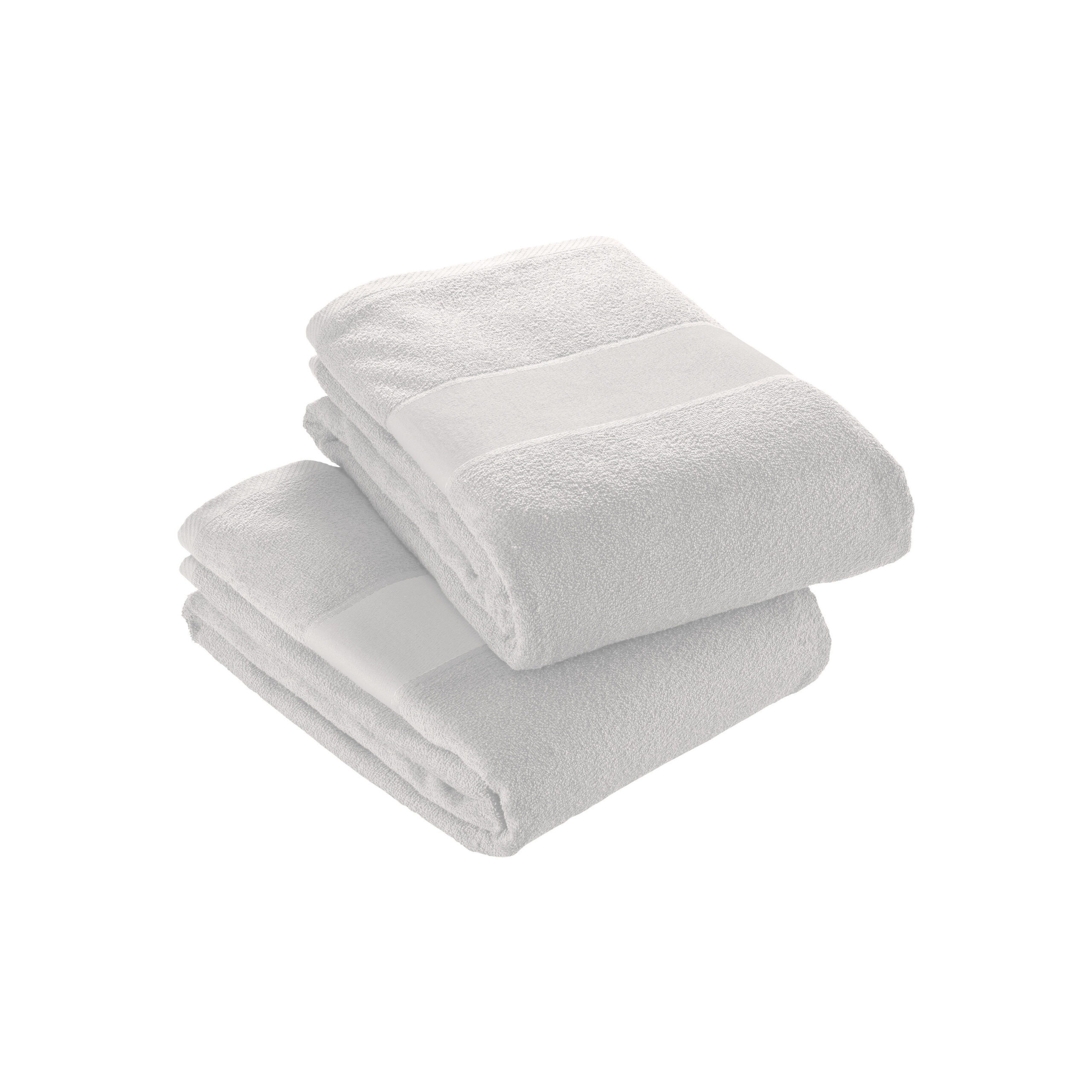Asciugamano 100% cotone 400 g/m2 bianco 40x60 cm 1 Asciugamano 100% cotone 400 g/m2 bianco 40x60 cm