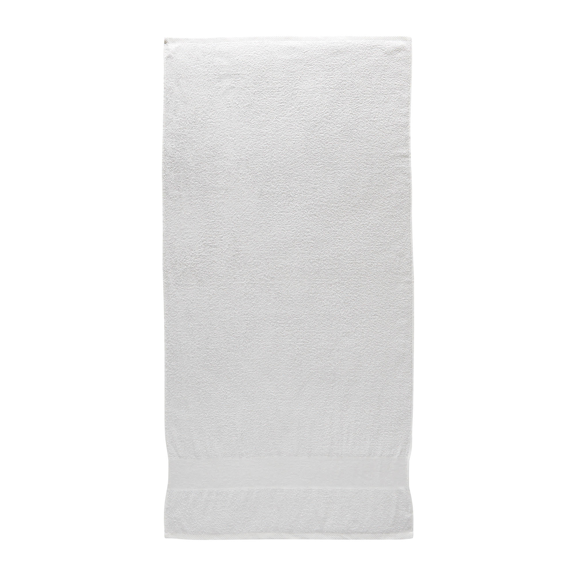 Asciugamano 100% cotone 400 g/m2 bianco 50x100 2 Asciugamano 100% cotone 400 g/m2 bianco 50x100 - immagine 2