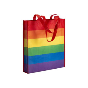 Shopper arcobaleno in r-pet  80g/m2