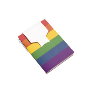 Block notes  in carta con copertina arcobaleno