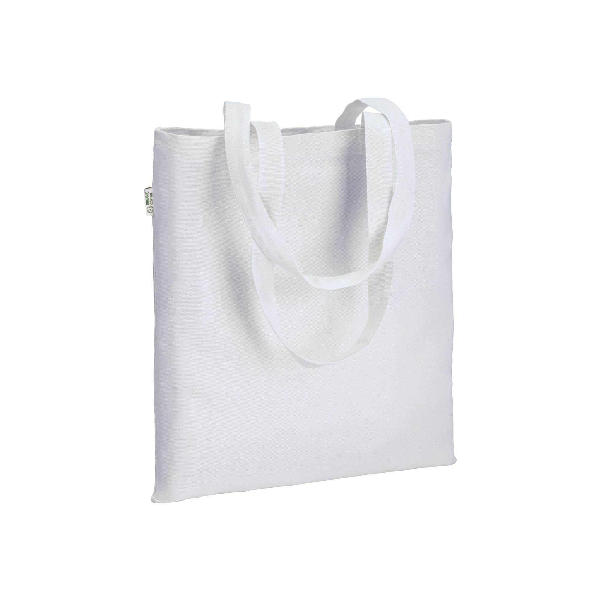 Shopper in cotone biologico 220 g/m2, manici lunghi 1 Shopper in cotone biologico 220 g/m2