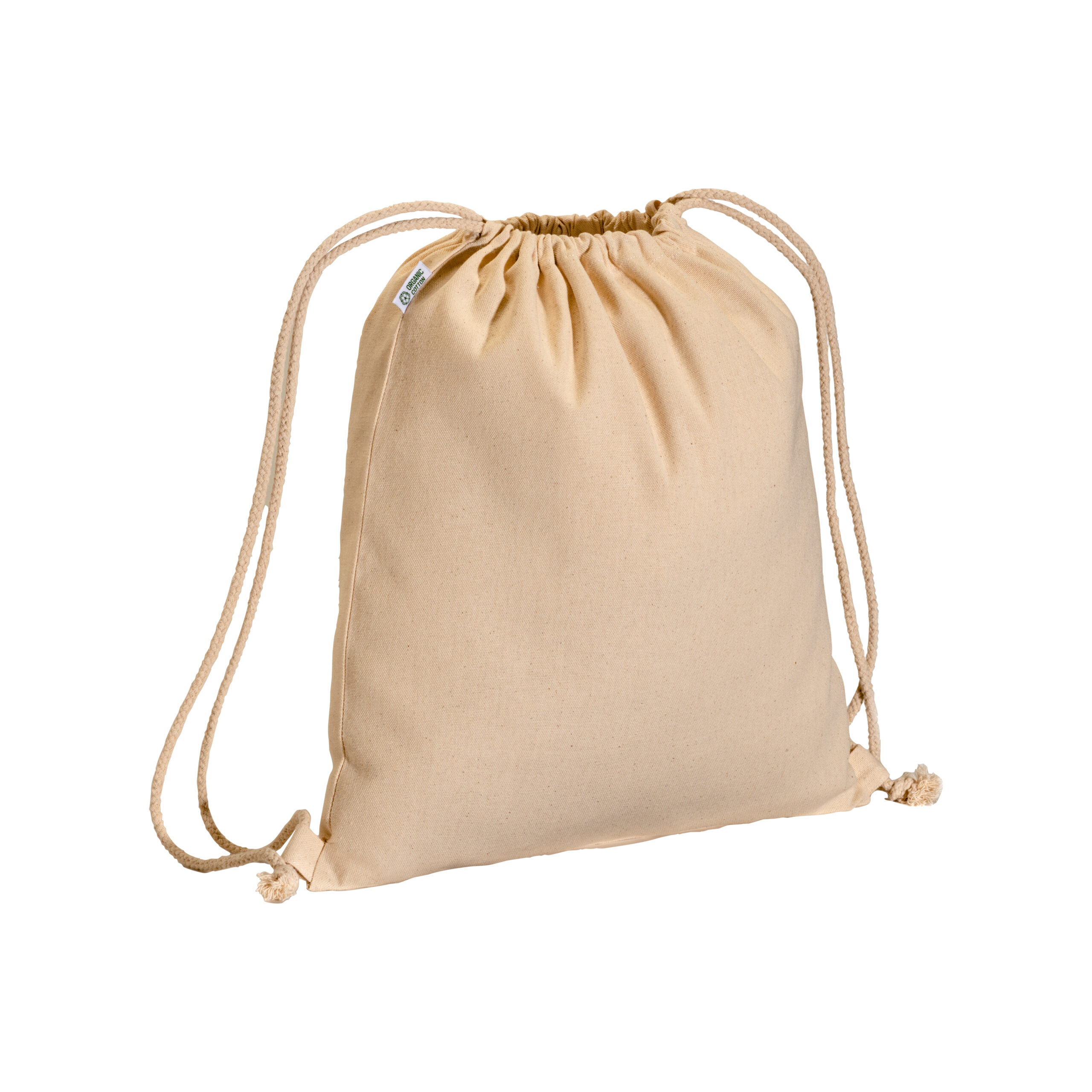 Zainetto in cotone biologico 220 g/m2, con chiusura a strozzo 1 Zainetto in cotone biologico 220 g/m2