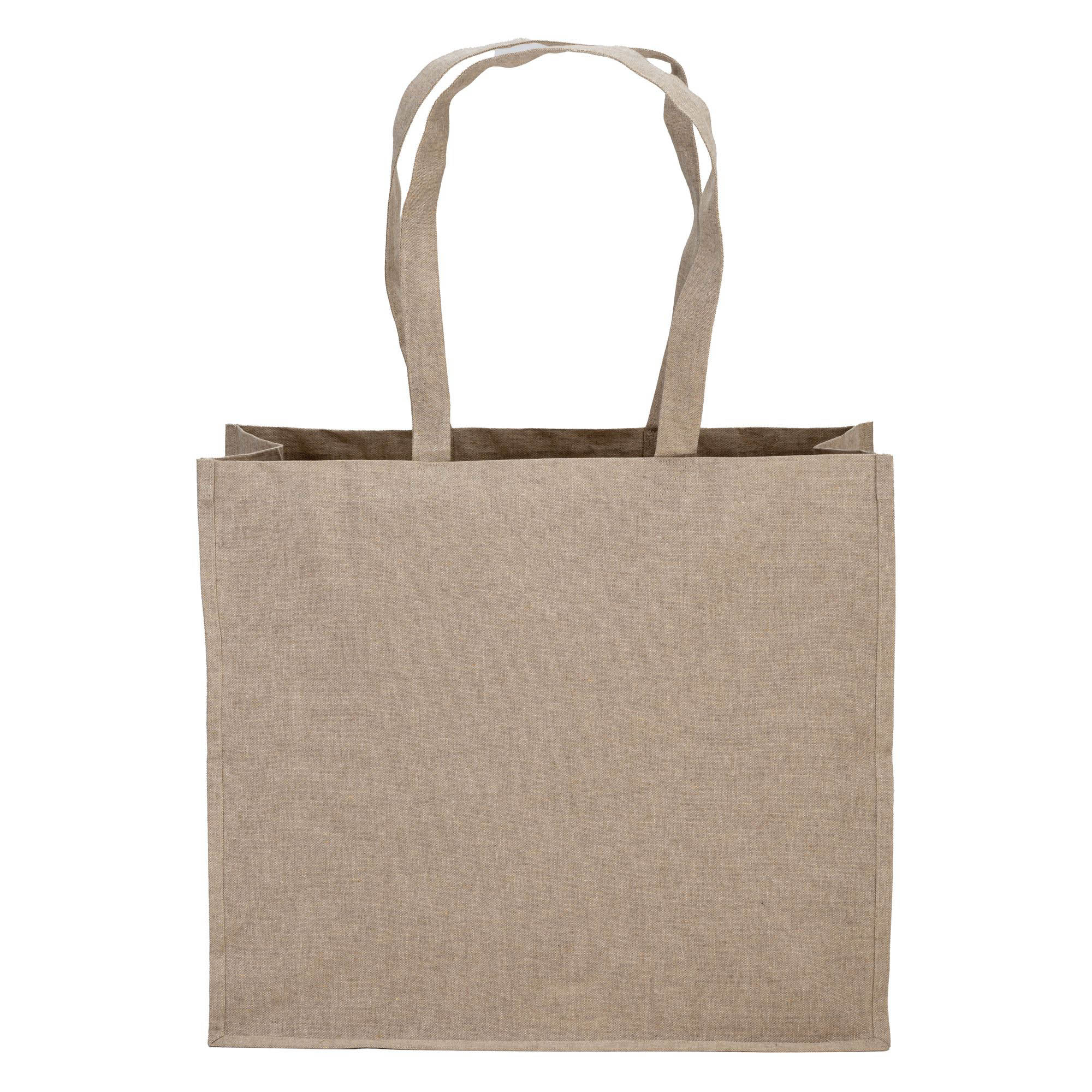 Shopper in cotone riciclato 120 g/m2 con interno laminato in PP 2 Shopper in cotone riciclato 120 g/m2 con interno laminato in PP - immagine 2