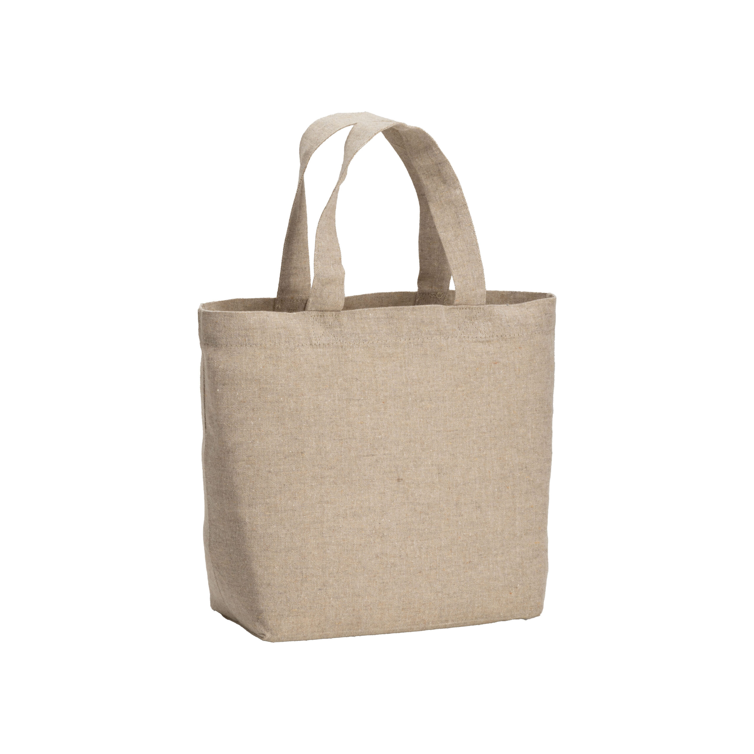 Shopper in cotone riciclato 150 g/m2 con manici corti 4 Shopper in cotone riciclato 150 g/m2 con manici corti - immagine 4