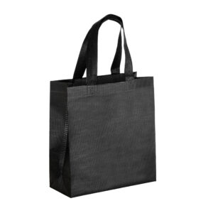 Borsa shopper in PET riciclato da 80 g/m2 (TNT R-PET) termosaldata
