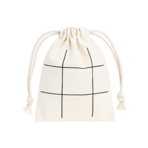 Gioco tris in legno con bustina in cotone