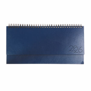 Agenda da tavolo settimanale 2026 con copertina in cartoncino laminato