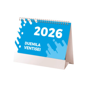 Calendario 2026 da tavolo mensile bicolore