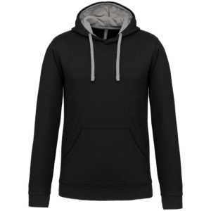 K446 - Felpa Kariban BLACK-LIGHTKELLYGREEN