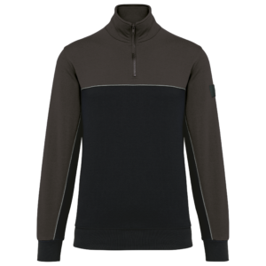 WK404 - Felpa Kariban BLACK-FORESTGREEN