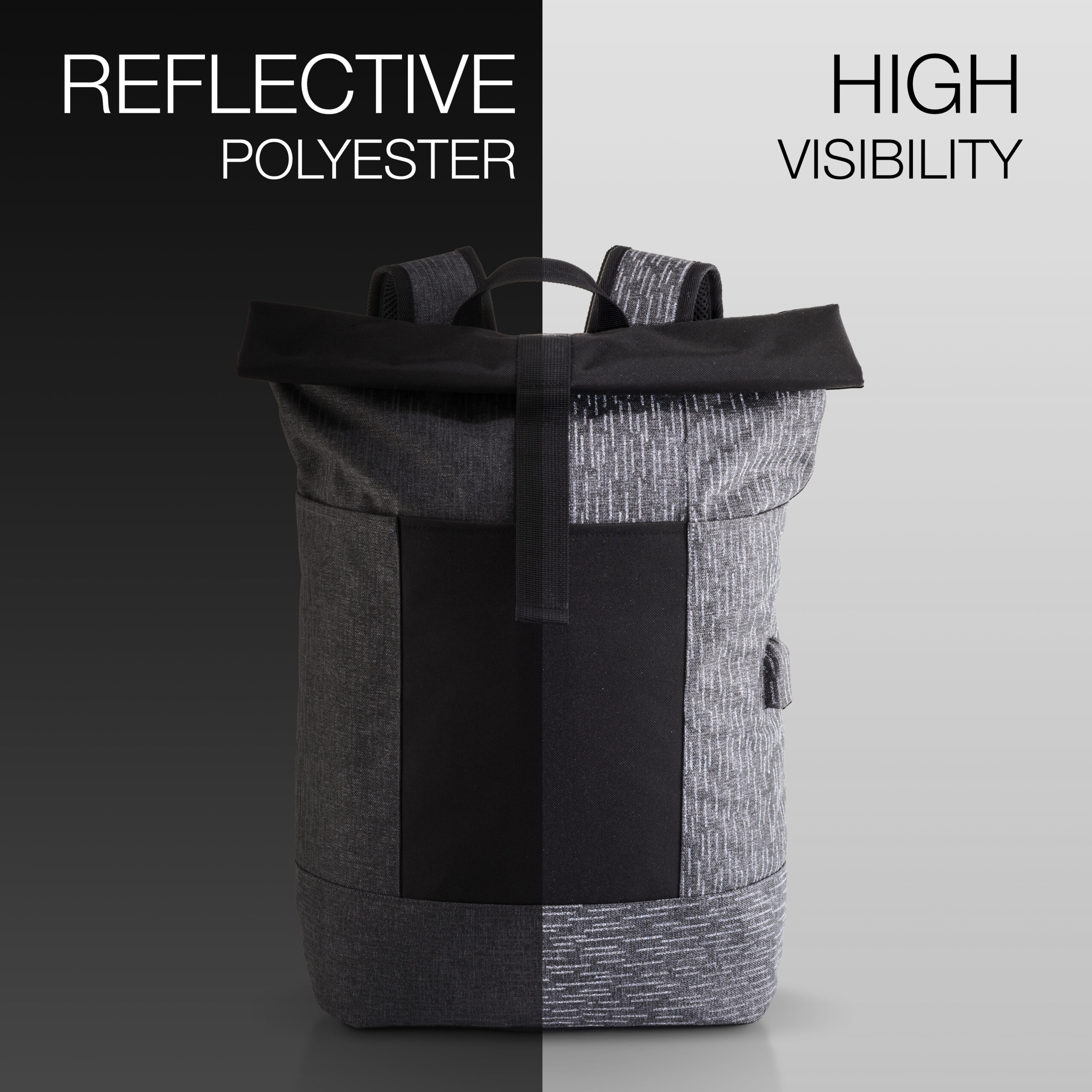 Zaino porta PC in poliestere rifrangente 3 Zaino porta PC in poliestere rifrangente - immagine 3